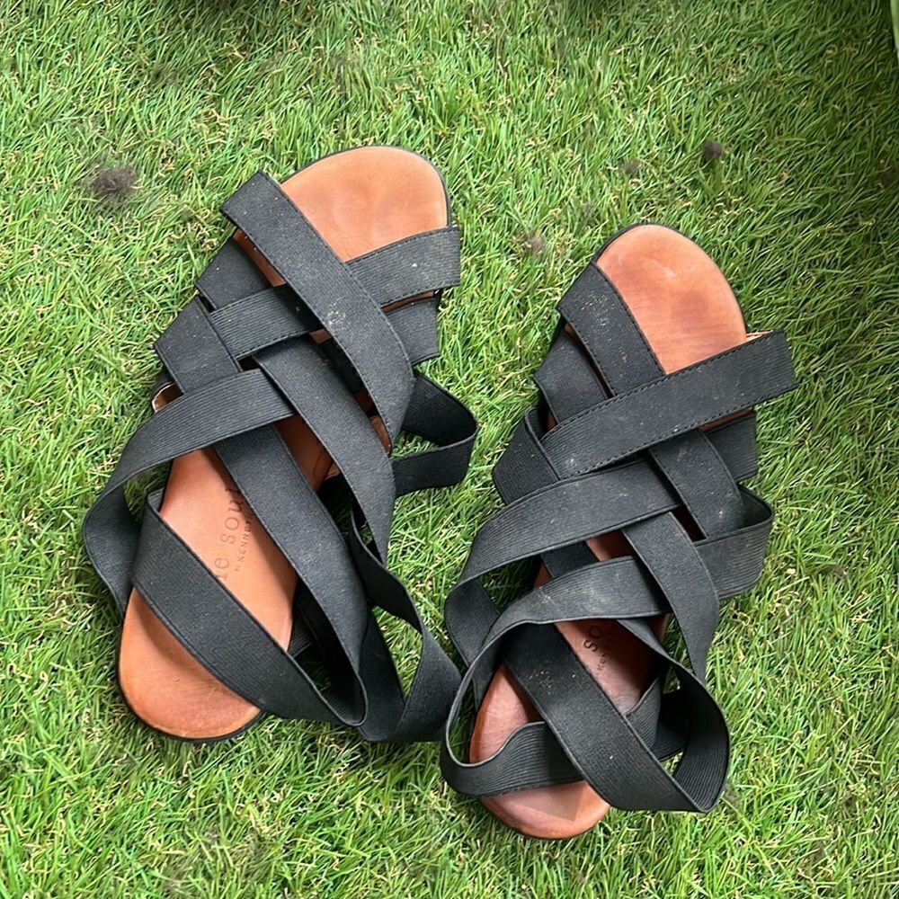 Gentle Souls - Black Sandals - Strappy - Most Comfortable Sandals I Own